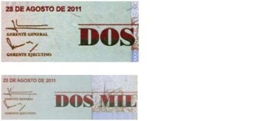 Kolumbie 2000 pesos - 1996 až 2011